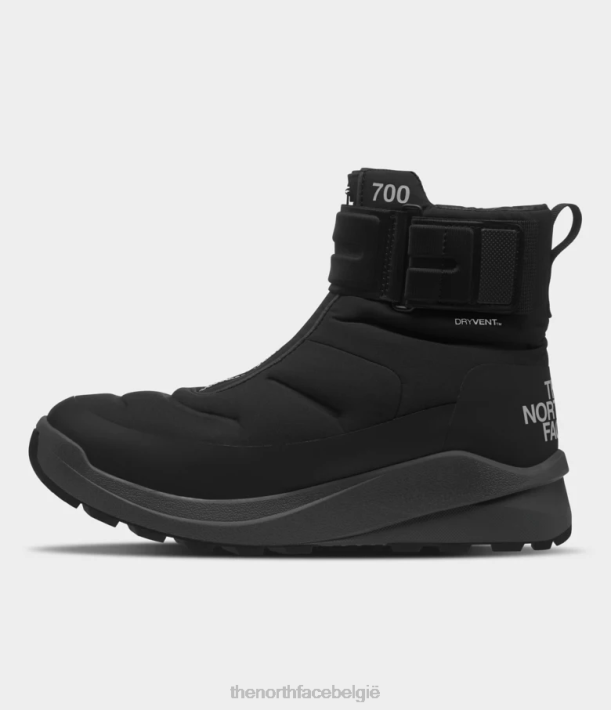 schoenen 280T932 tnf zwart/asfaltgrijs nuptse ii waterdichte laarzen met riempje Heren The North Face