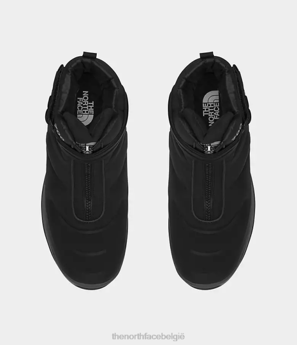 schoenen 280T932 tnf zwart/asfaltgrijs nuptse ii waterdichte laarzen met riempje Heren The North Face