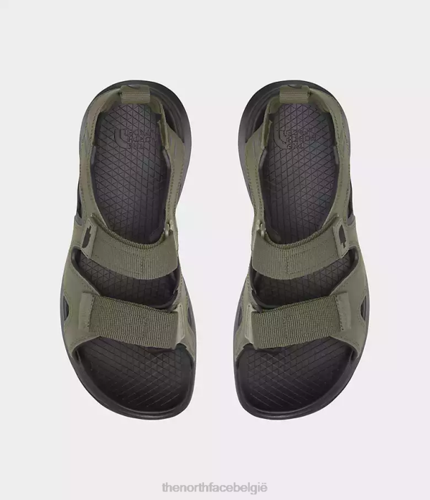 schoenen 280T552 gebrand olijfgroen/tnf zwart egelsandalen iii Heren The North Face