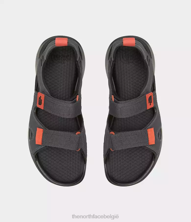 schoenen 280T553 asfaltgrijs/retro oranje egelsandalen iii Heren The North Face