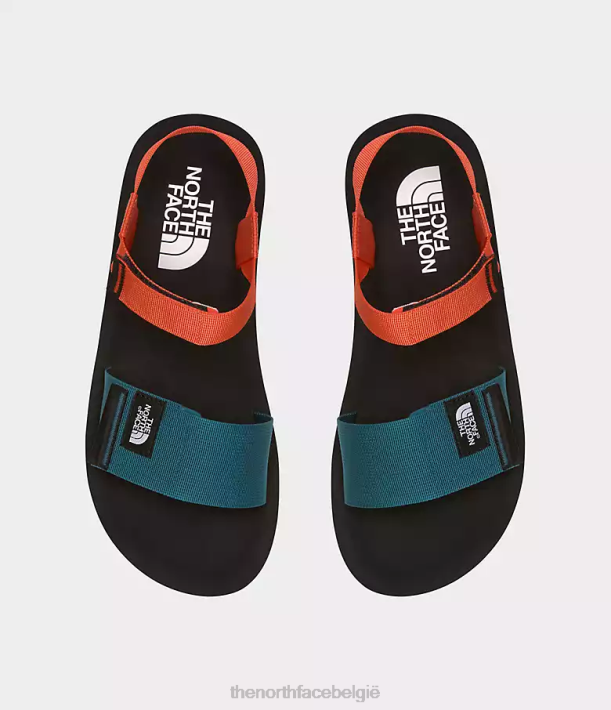 schoenen 280T713 tnf zwart/retro oranje Skeena sandalen Heren The North Face