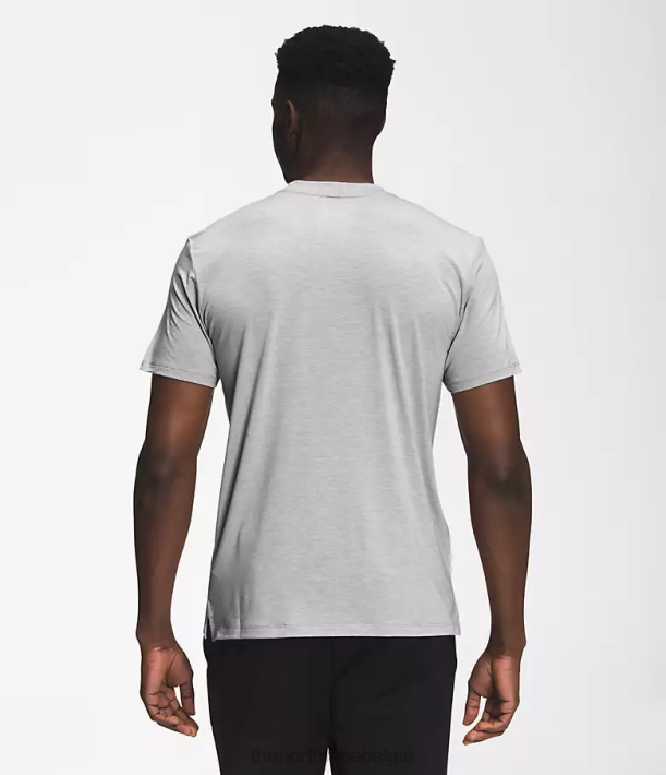 kleding 280T1256 gecombineerd met grijze heide wandel met korte mouwen Heren The North Face