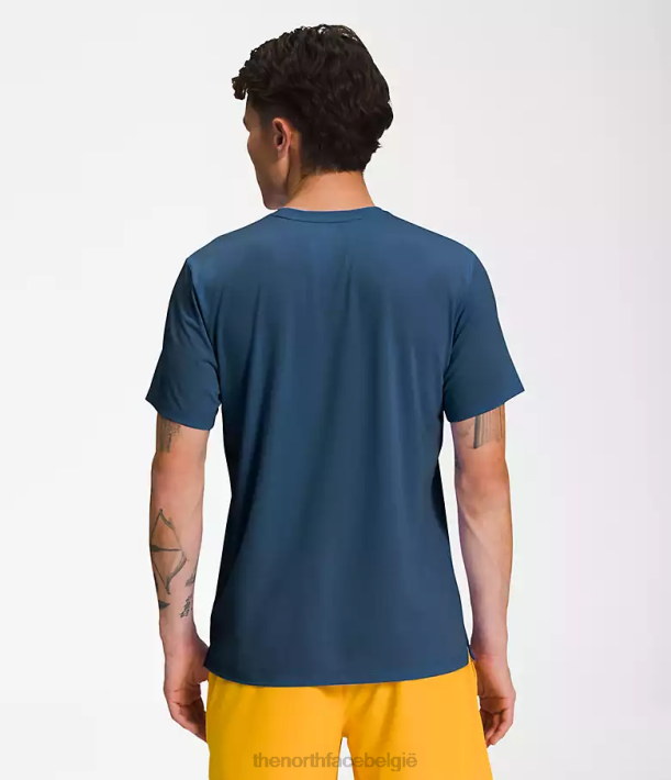 kleding 280T1262 schaduwrijk blauw wandel met korte mouwen Heren The North Face