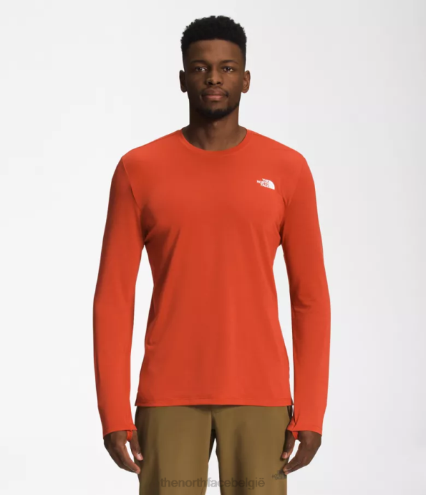 kleding 280T24 verroest brons wandel met lange mouwen Heren The North Face