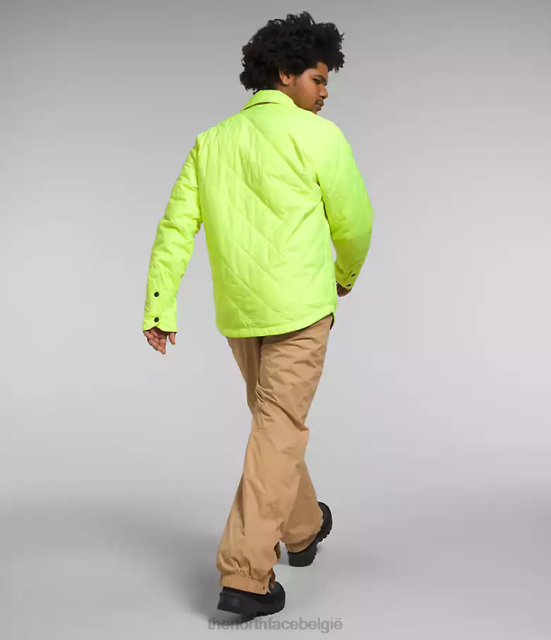 kleding 280T299 led geel/utiliteitsbruin plaid fort point geïsoleerd flanel Heren The North Face