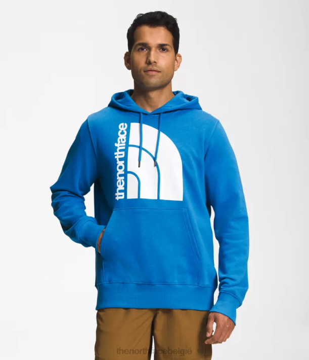 kleding 280T1124 super sonisch blauw/tnf wit Jumbo hoodie met halve koepel Heren The North Face