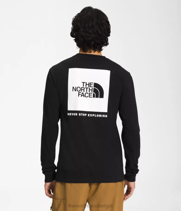 kleding 280T1206 tnf zwart/tnf wit Box NSE T-shirt met lange mouwen Heren The North Face