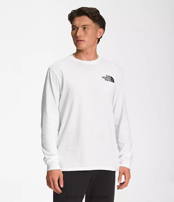 kleding 280T1212 tnf wit/tnf zwart Box NSE T-shirt met lange mouwen Heren The North Face