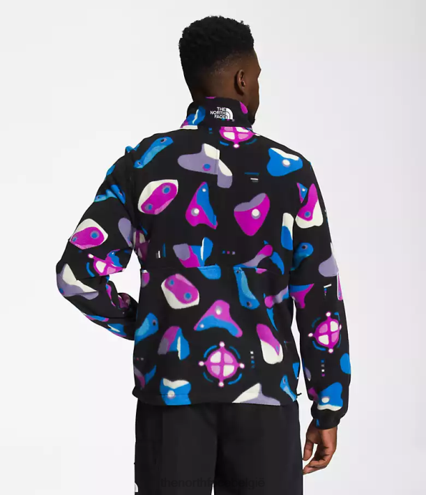 kleding 280T302 tnf zwarte infographic afdrukken tnf polartec 100-zip Heren The North Face