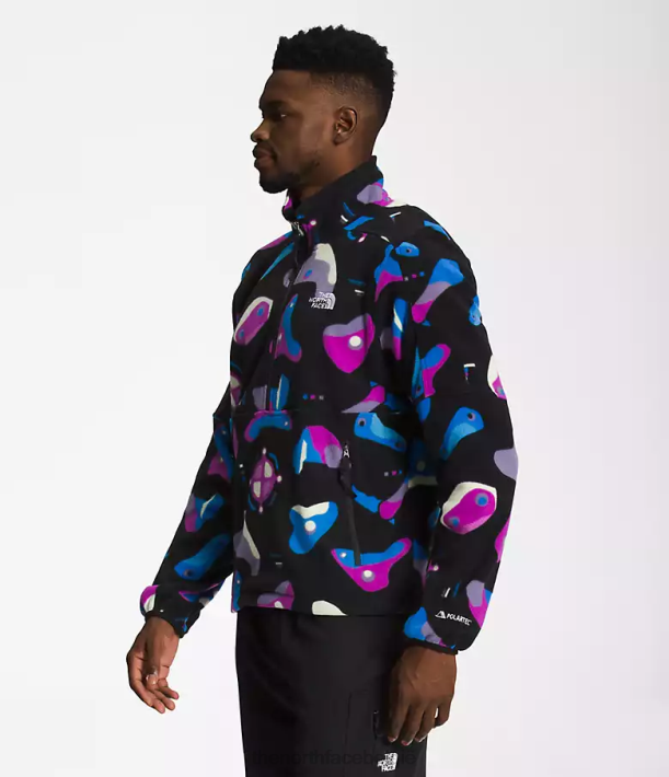 kleding 280T302 tnf zwarte infographic afdrukken tnf polartec 100-zip Heren The North Face