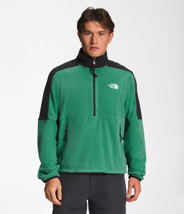 kleding 280T305 diep grasgroen tnf polartec 100-zip Heren The North Face