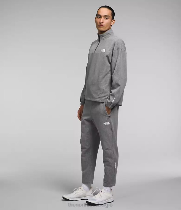 kleding 280T416 tnf middengrijs gemêleerd tekware grid-zip Heren The North Face
