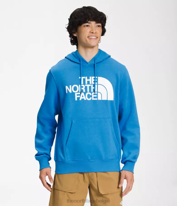 kleding 280T107 super sonisch blauw/tnf wit Pullover-hoodie met halve koepel Heren The North Face