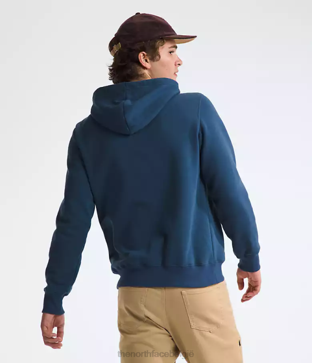 kleding 280T111 schaduwrijk blauw Pullover-hoodie met halve koepel Heren The North Face