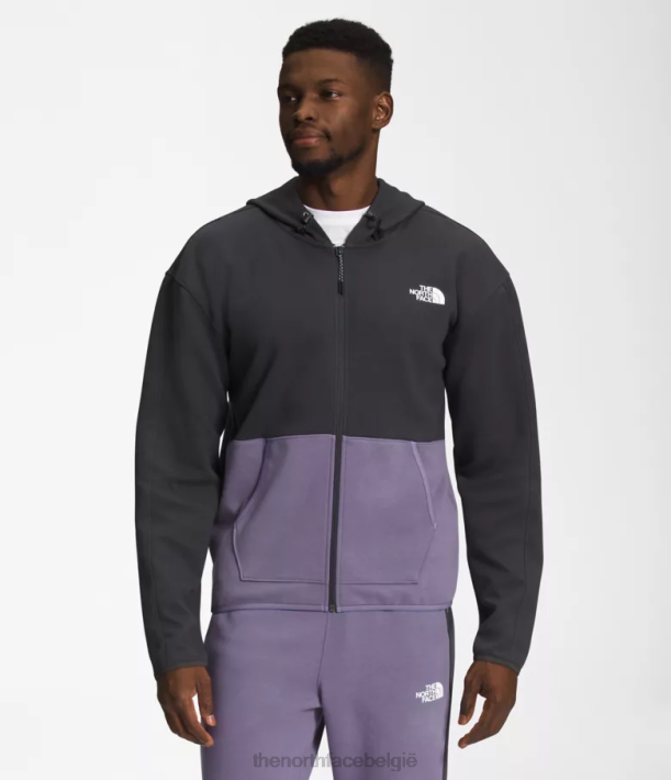 kleding 280T209 maan leisteen Tnf tech-hoodie met volledige ritssluiting Heren The North Face