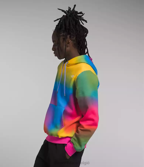 kleding 280T654 super sonische blauwe gradiëntprint Hoodie met all-over print Heren The North Face