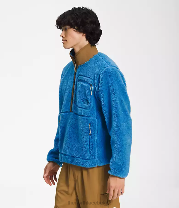 kleding 280T121 super sonisch blauw/utiliteitsbruin trui met extreme pool Heren The North Face