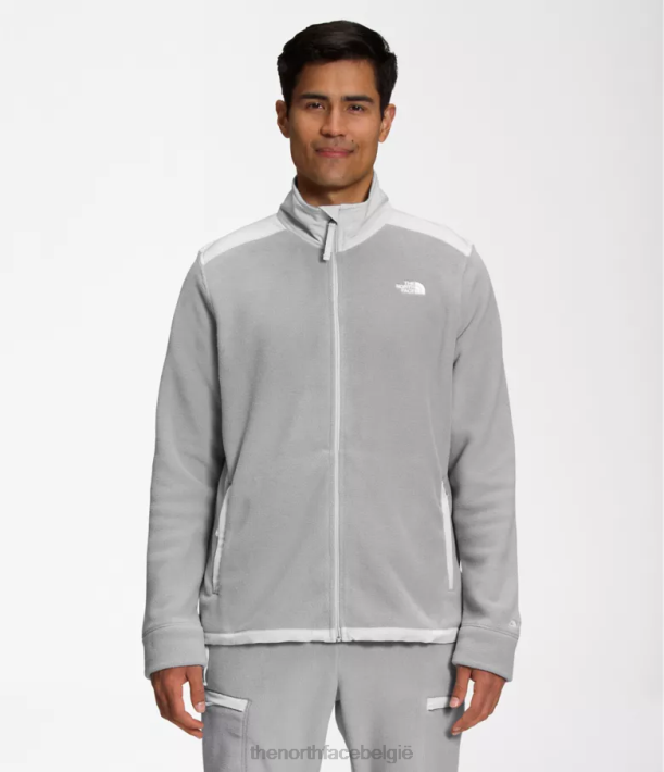 kleding 280T540 smeltgrijs/tingrijs Alpine Polartec 200 jack met volledige ritssluiting Heren The North Face