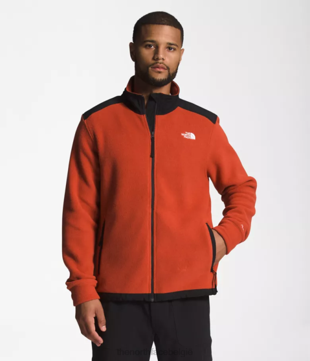 kleding 280T541 verroest brons/tnf zwart Alpine Polartec 200 jack met volledige ritssluiting Heren The North Face