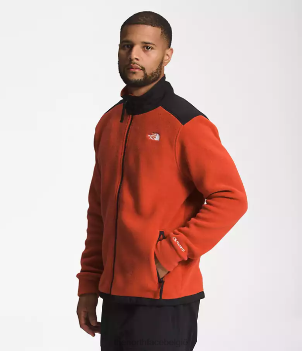 kleding 280T541 verroest brons/tnf zwart Alpine Polartec 200 jack met volledige ritssluiting Heren The North Face