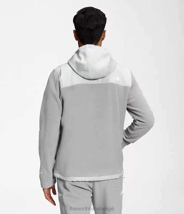 kleding 280T831 smeltgrijs/tingrijs Alpine Polartec 200 jack met capuchon en volledige ritssluiting Heren The North Face