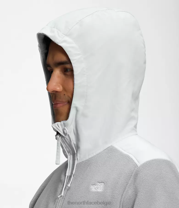 kleding 280T831 smeltgrijs/tingrijs Alpine Polartec 200 jack met capuchon en volledige ritssluiting Heren The North Face