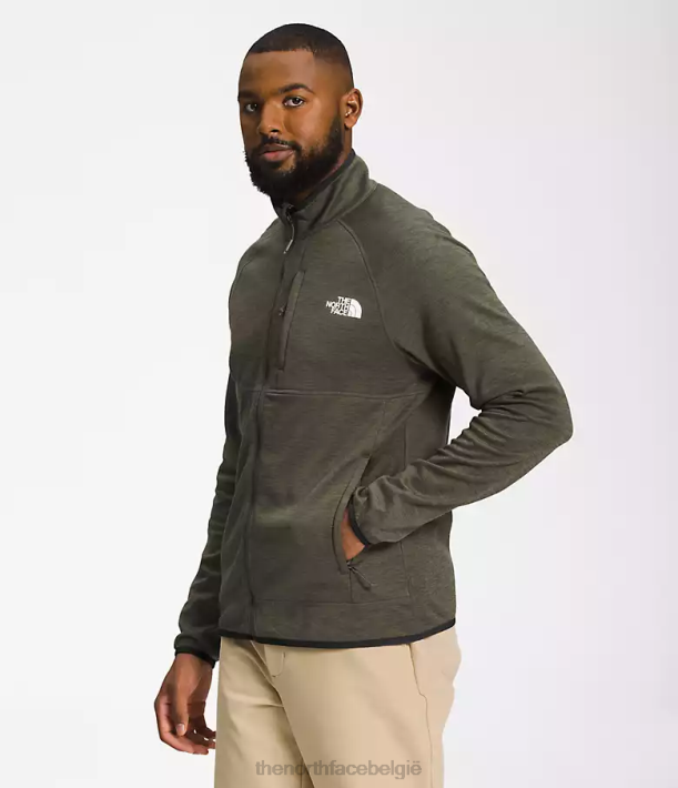kleding 280T954 nieuwe taupe groene heide Canyonlands met volledige ritssluiting Heren The North Face