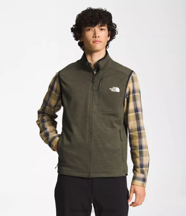kleding 280T98 nieuwe taupe groene heide Canyonlands vest Heren The North Face