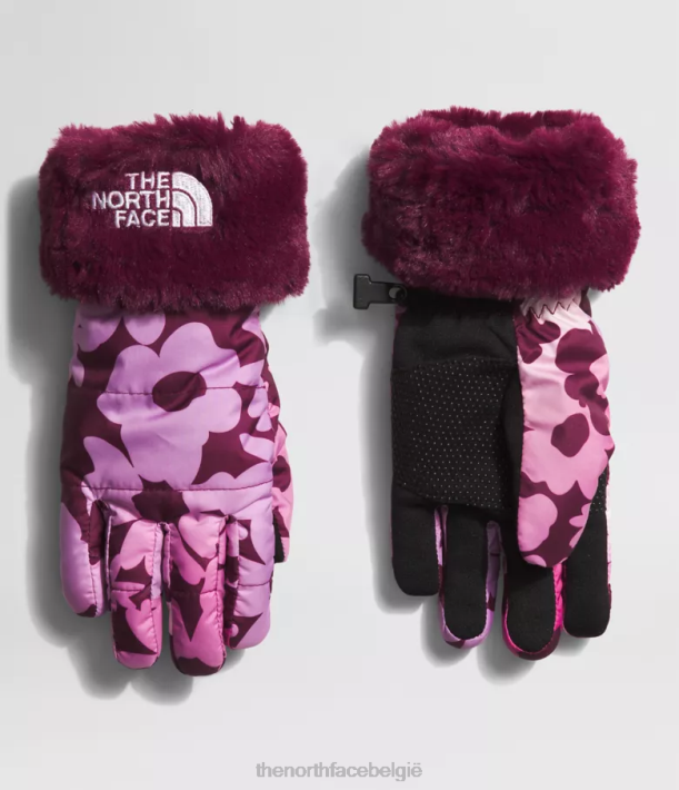 accessoire 280T461 Boysenberry gradiënt bloemenprint mosknop swirl handschoenen kinderen The North Face