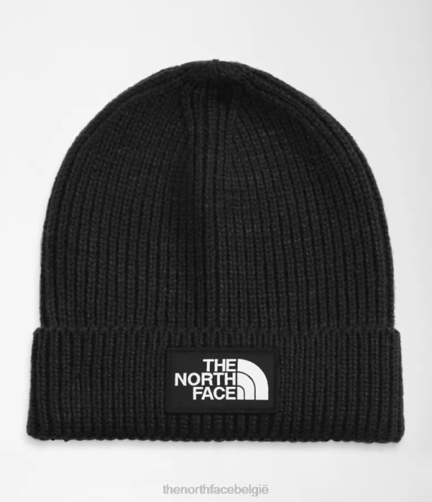 accessoire 280T75 tn zwart Muts met tnf box-logo en manchetten kinderen The North Face