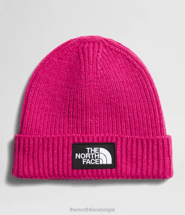 accessoire 280T762 Dhr. roze Muts met tnf box-logo en manchetten kinderen The North Face