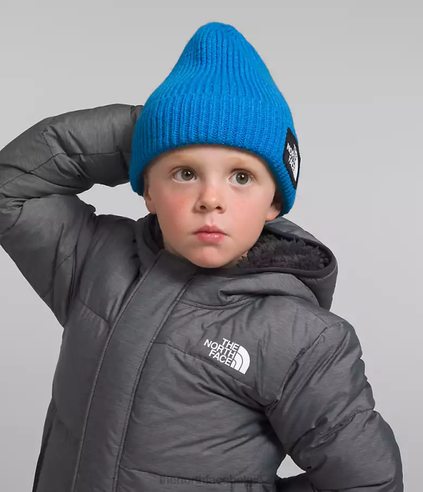 accessoire 280T77 optisch blauw Muts met tnf box-logo en manchetten kinderen The North Face