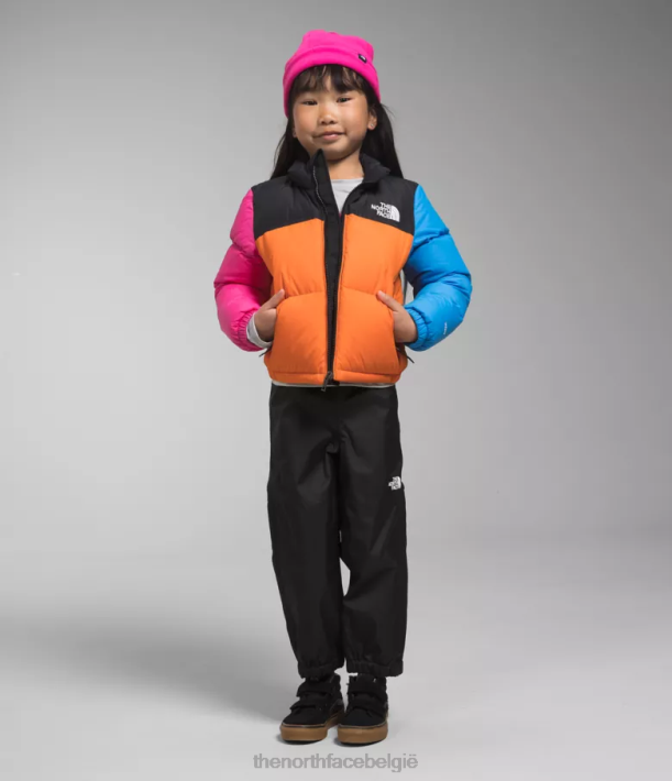 kleding 280T530 mandarijn- Retro nuptse jasje uit 1996 kinderen The North Face
