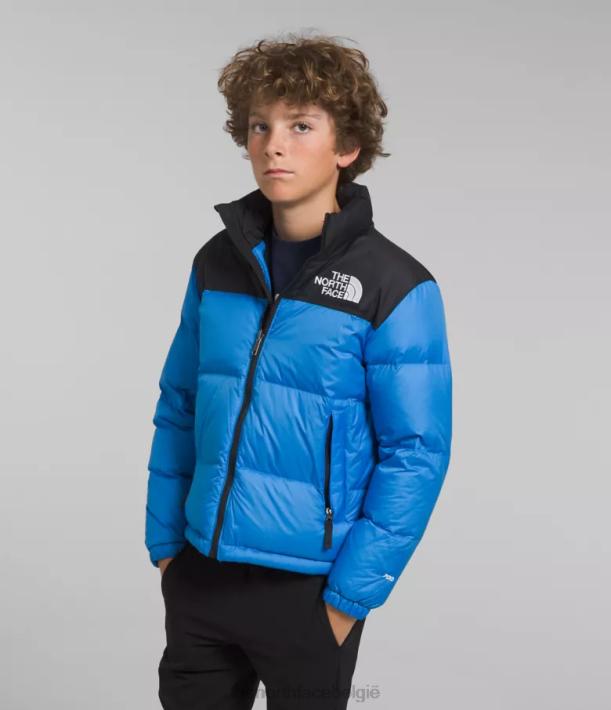 kleding 280T907 super sonisch blauw Retro nuptse jasje uit 1996 kinderen The North Face