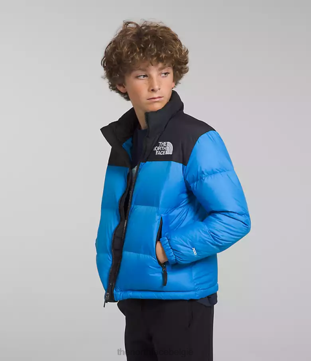 kleding 280T907 super sonisch blauw Retro nuptse jasje uit 1996 kinderen The North Face