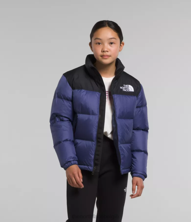 kleding 280T914 grot blauw Retro nuptse jasje uit 1996 kinderen The North Face