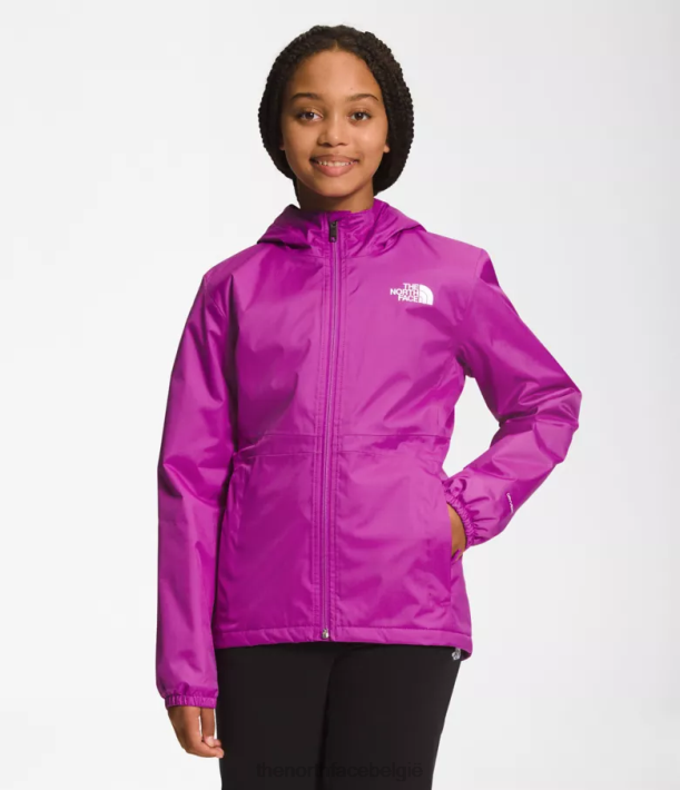 kleding 280T391 paarse cactusbloem warme stormregenjas kinderen The North Face