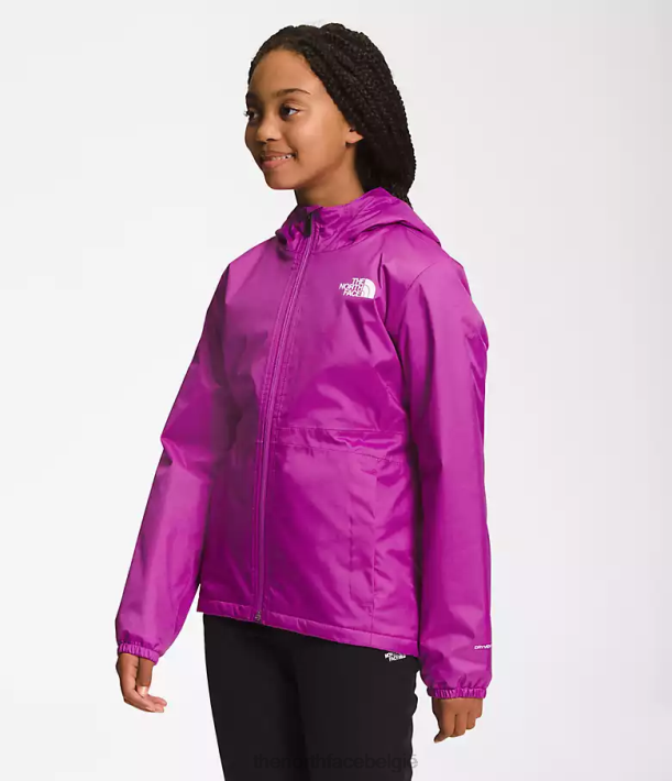 kleding 280T391 paarse cactusbloem warme stormregenjas kinderen The North Face