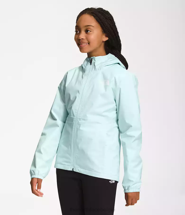 kleding 280T392 dakraam blauw warme stormregenjas kinderen The North Face