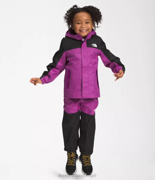 kleding 280T88 paarse cactusbloem Antora regenjas kinderen The North Face