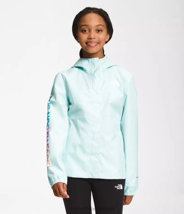 kleding 280T757 dakraam blauw Antora regenjas kinderen The North Face
