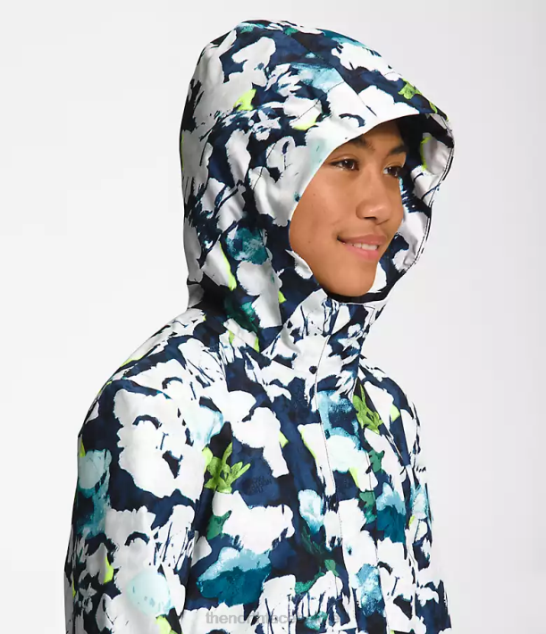 kleding 280T758 top marine abstracte print Antora regenjas kinderen The North Face