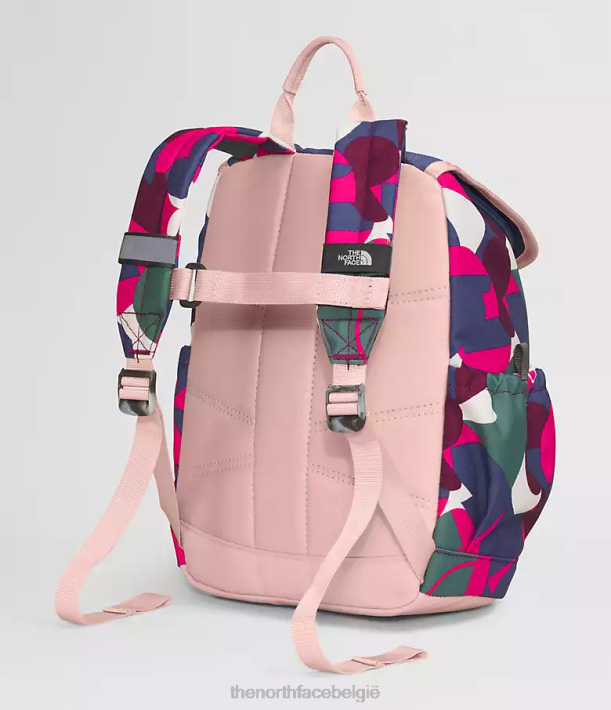 accessoire 280T397 Dhr. roze grote abstracte print/grotblauw mini-ontdekkingsrugzak voor jongeren kinderen The North Face