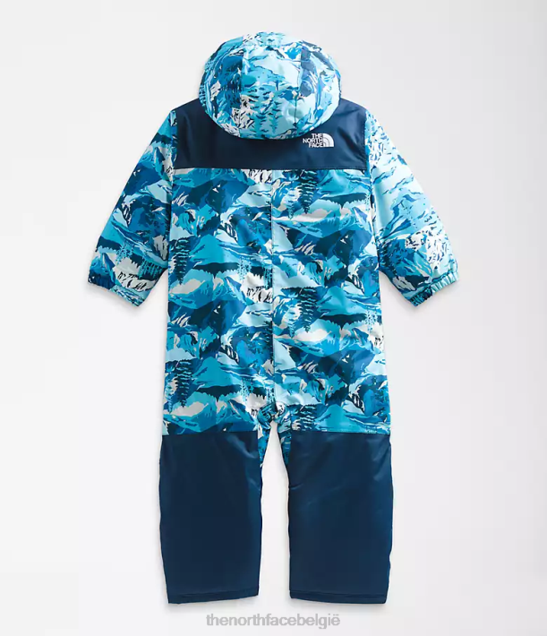 kleding 280T276 akoestisch blauwe sneeuwpiekbergenprint vrijheid sneeuwpak Baby The North Face