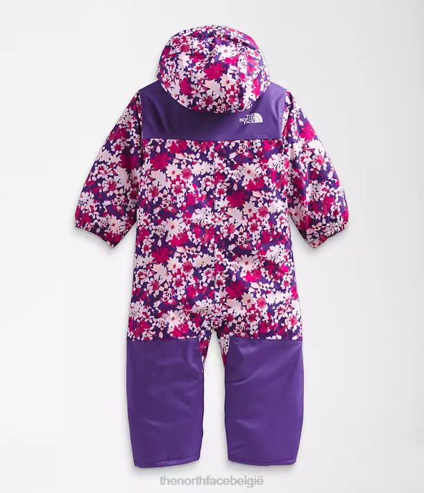kleding 280T277 piek paarse vallei bloemenprint vrijheid sneeuwpak Baby The North Face