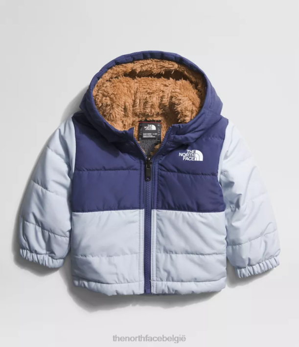 kleding 280T866 stoffige maagdenpalm Omkeerbaar MT Chimbo jack met capuchon en volledige ritssluiting Baby The North Face