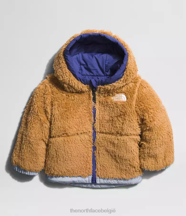 kleding 280T866 stoffige maagdenpalm Omkeerbaar MT Chimbo jack met capuchon en volledige ritssluiting Baby The North Face