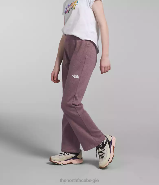 kleding 280T267 fawn grijze heide gezellige dream fleece broek met wijde pijpen kinderen The North Face