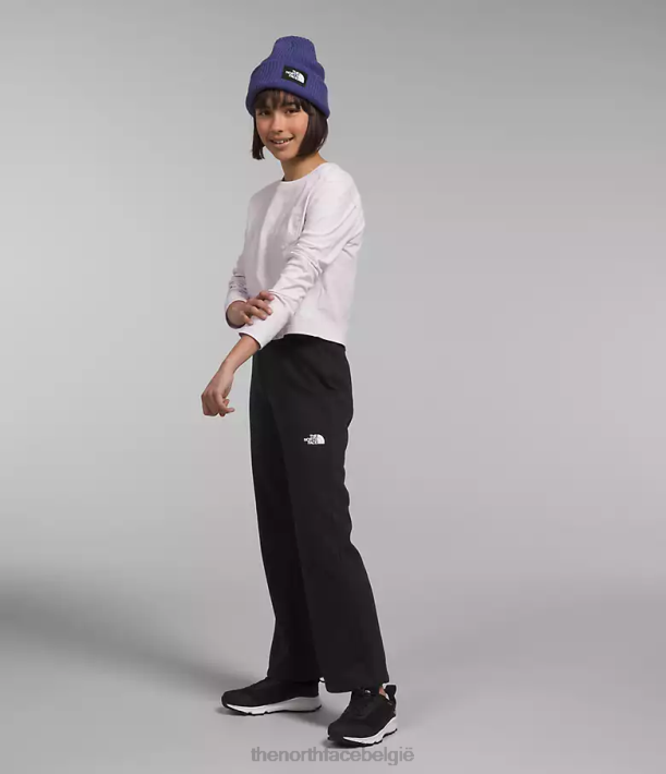 kleding 280T268 tnf zwarte heide gezellige dream fleece broek met wijde pijpen kinderen The North Face