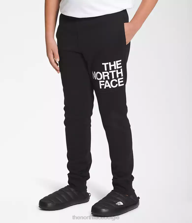 kleding 280T393 tn zwart Camp fleece joggingbroek kinderen The North Face